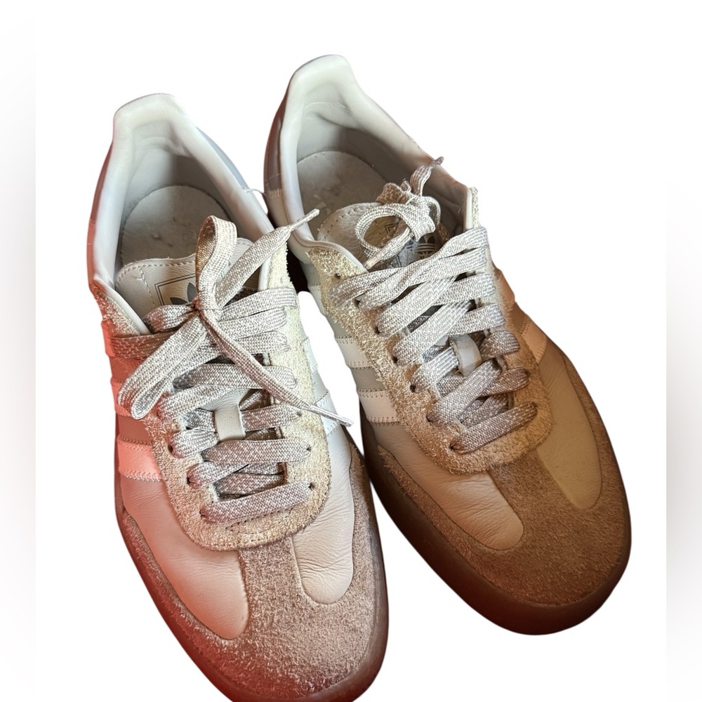 Women's White and Grey Adidas